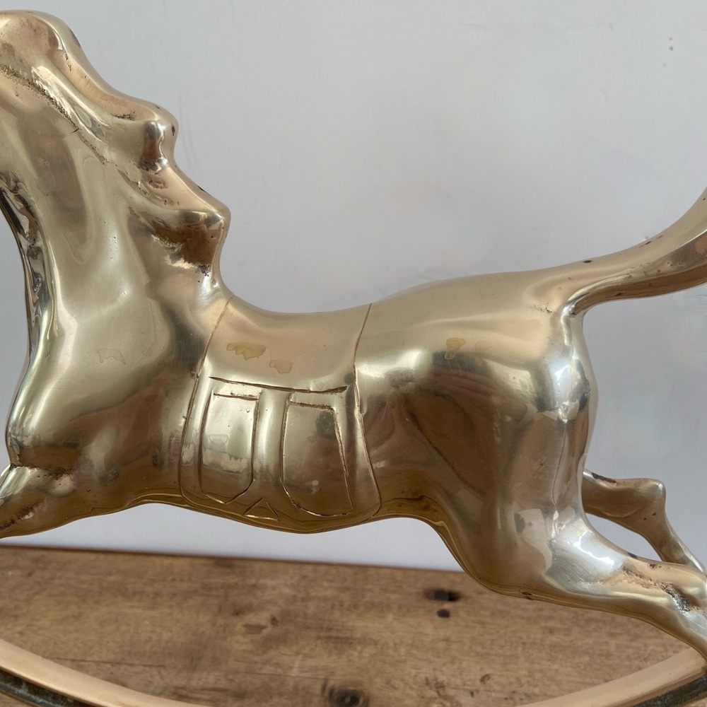 Brass Rocking Horse - Picture 3 of 10
